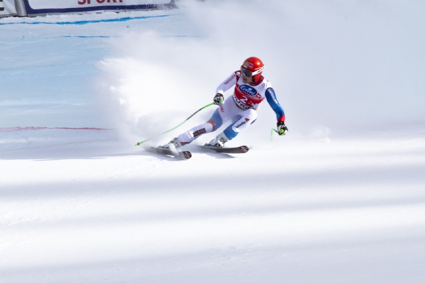 World class downhill skiing - Crans Montana 